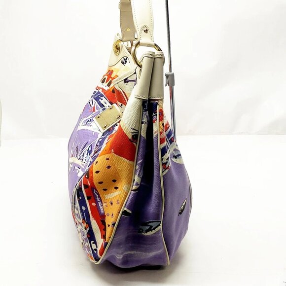 Louis Vuitton LV Shoulder Bag Galliera Riviera GM Purple Canvas 900-082125 - Picture 3 of 14